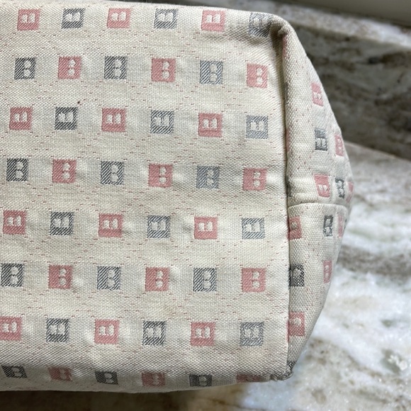 Bally "B" Print Canvas Handle Bag Tote - Picture 14 of 16